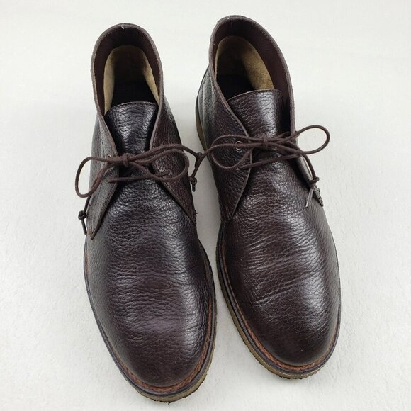Taft Brown Leather Chukka Boot Mens 9 EU 42 Lace Up Gum Sole Shoe Handmade Spain main image 10